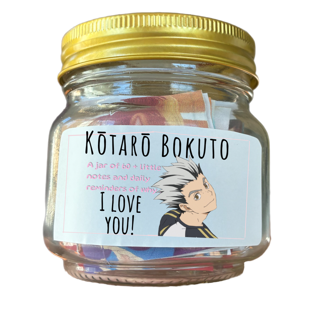Inspirational Jar of Love Notes written by Kōtarō Bokuto
