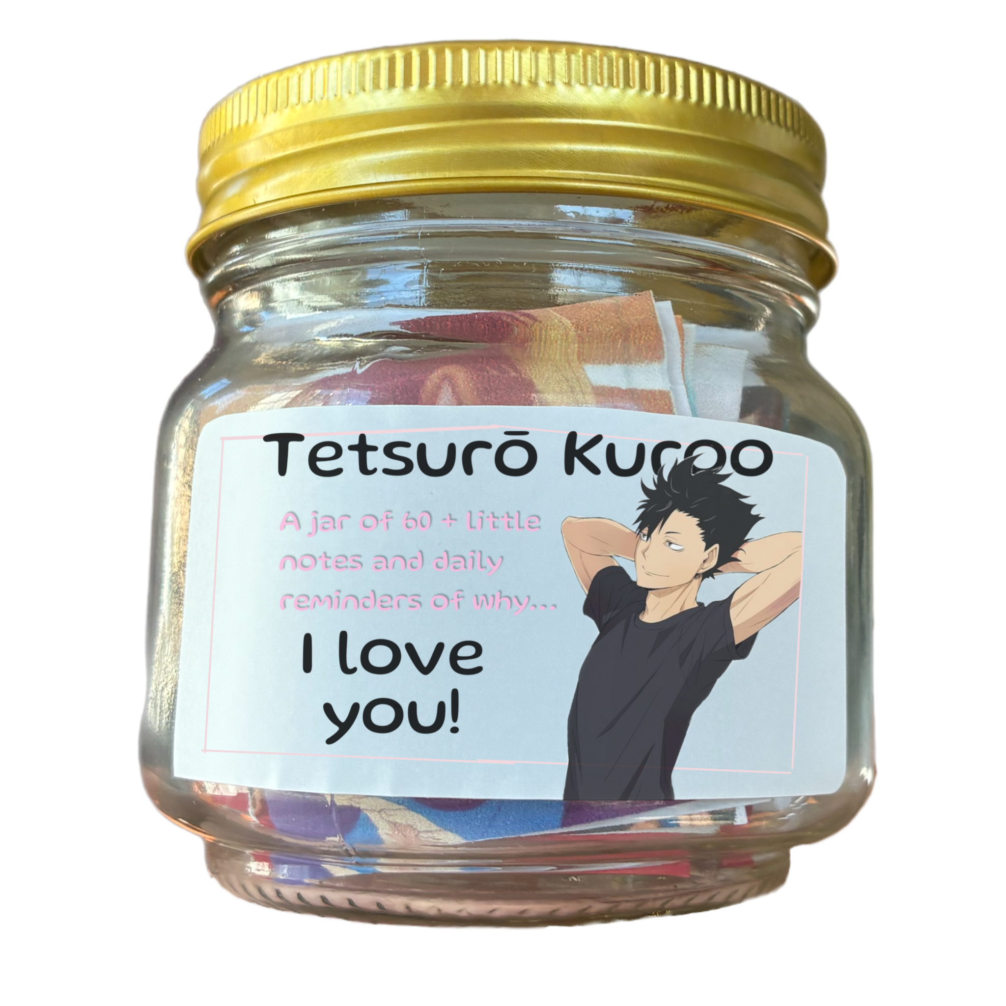 Inspirational Jar of Love Notes written by Tetsurō Kuroo
