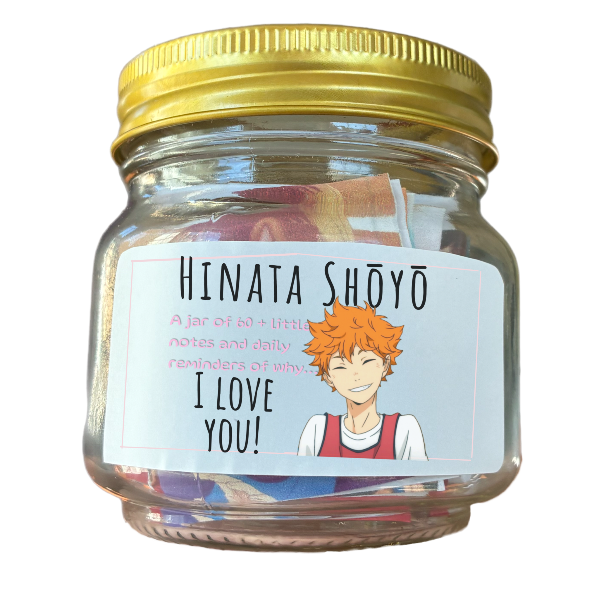 Inspirational Jar of Love Notes written by Hinata Shōyō
