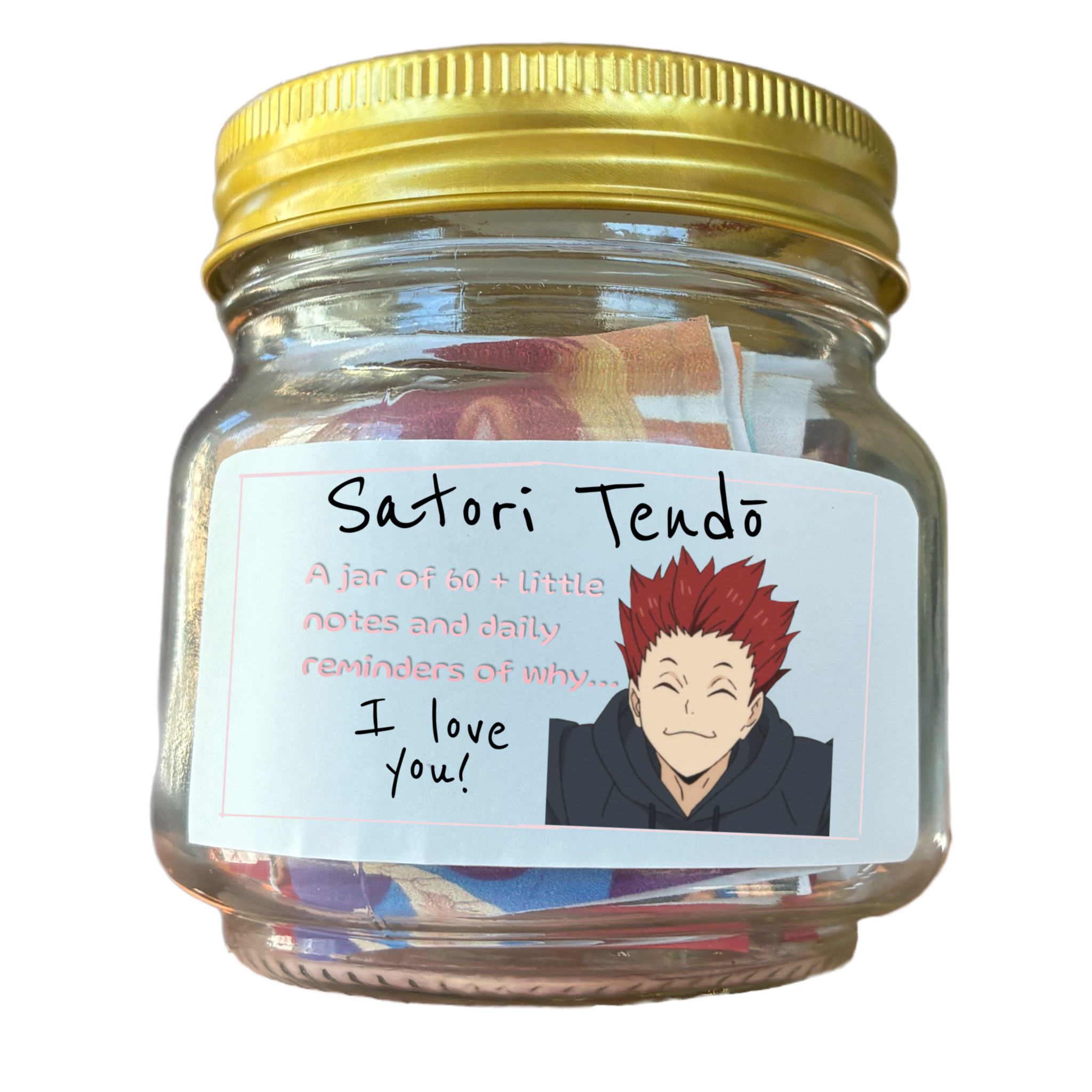 Inspirational Jar of Love Notes written by Satori Tendō
